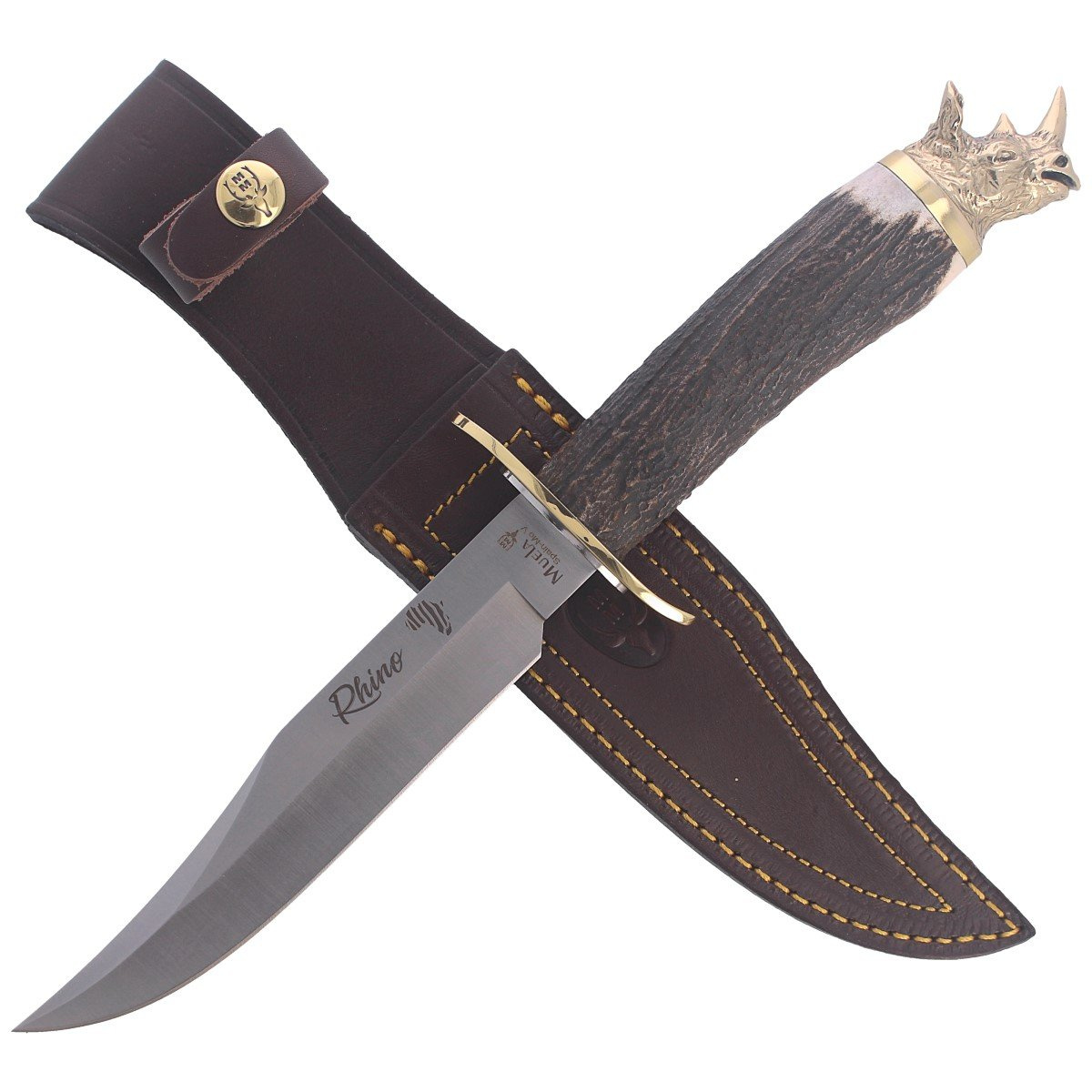 Nóż Muela Big Five Deer Stag, Satin 1.4116 Gift Box (RHINO-16BF) 4 jpg