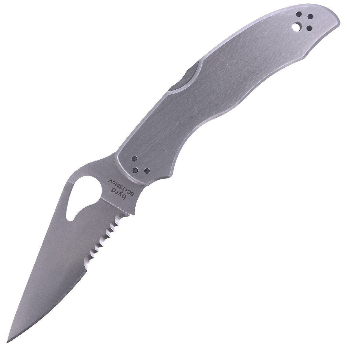 Nóż składany Spyderco Byrd Harrier 2 Stainless, Combination (BY01PS2) 1 jpg