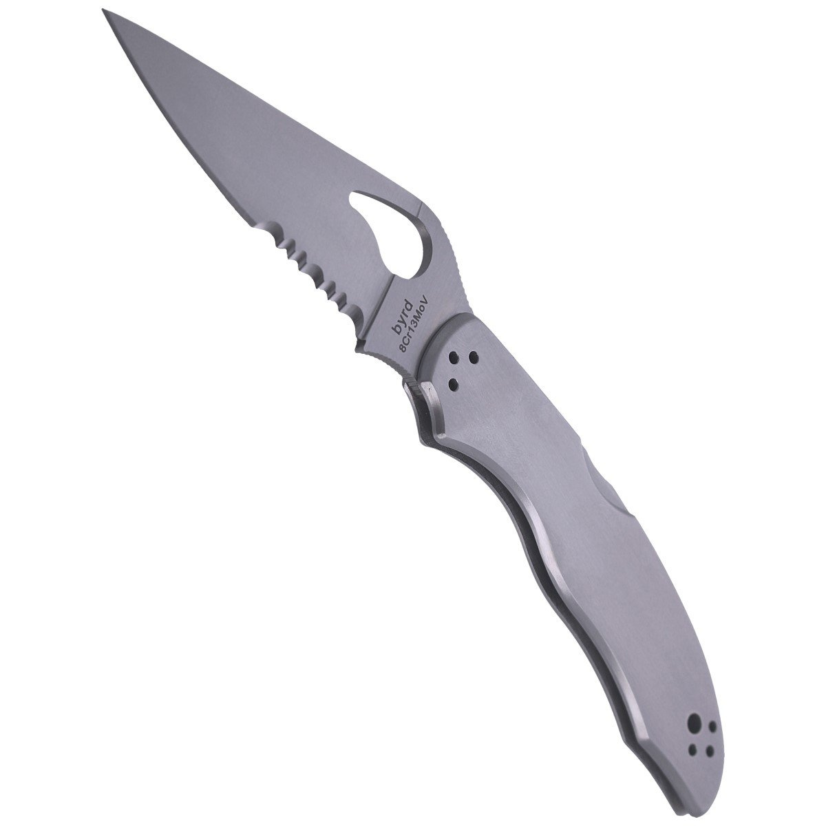 Nóż składany Spyderco Byrd Harrier 2 Stainless, Combination (BY01PS2) 4 jpg