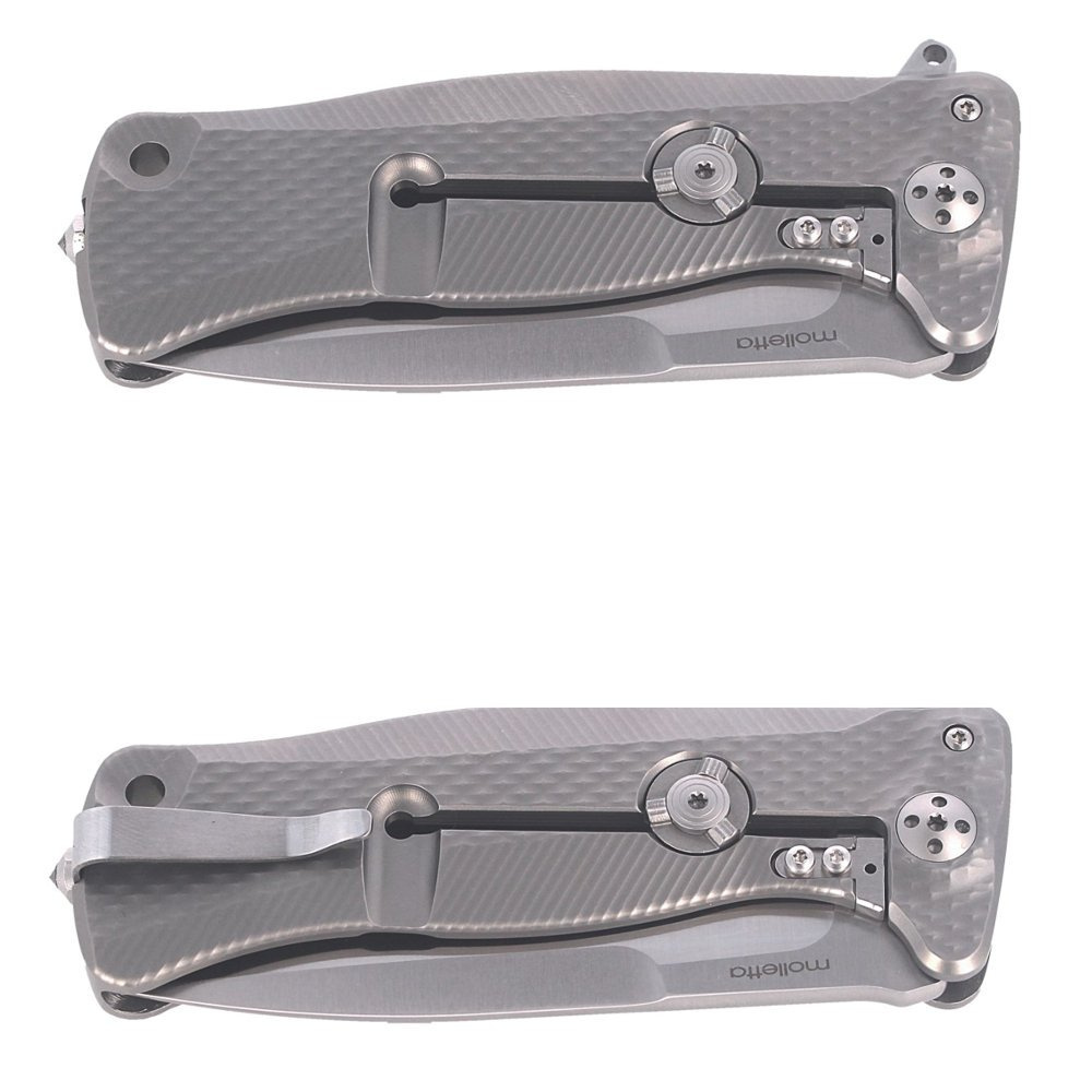 Nóż składany LionSteel SR11 Grey Titanium, Satin Sleipner by Molletta (SR11 G) 7 jpg