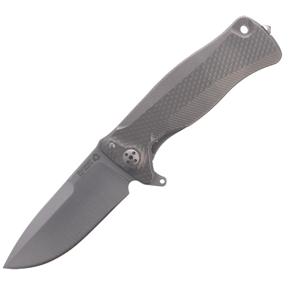 Nóż składany LionSteel SR11 Grey Titanium, Satin Sleipner by Molletta (SR11 G) 1 jpg