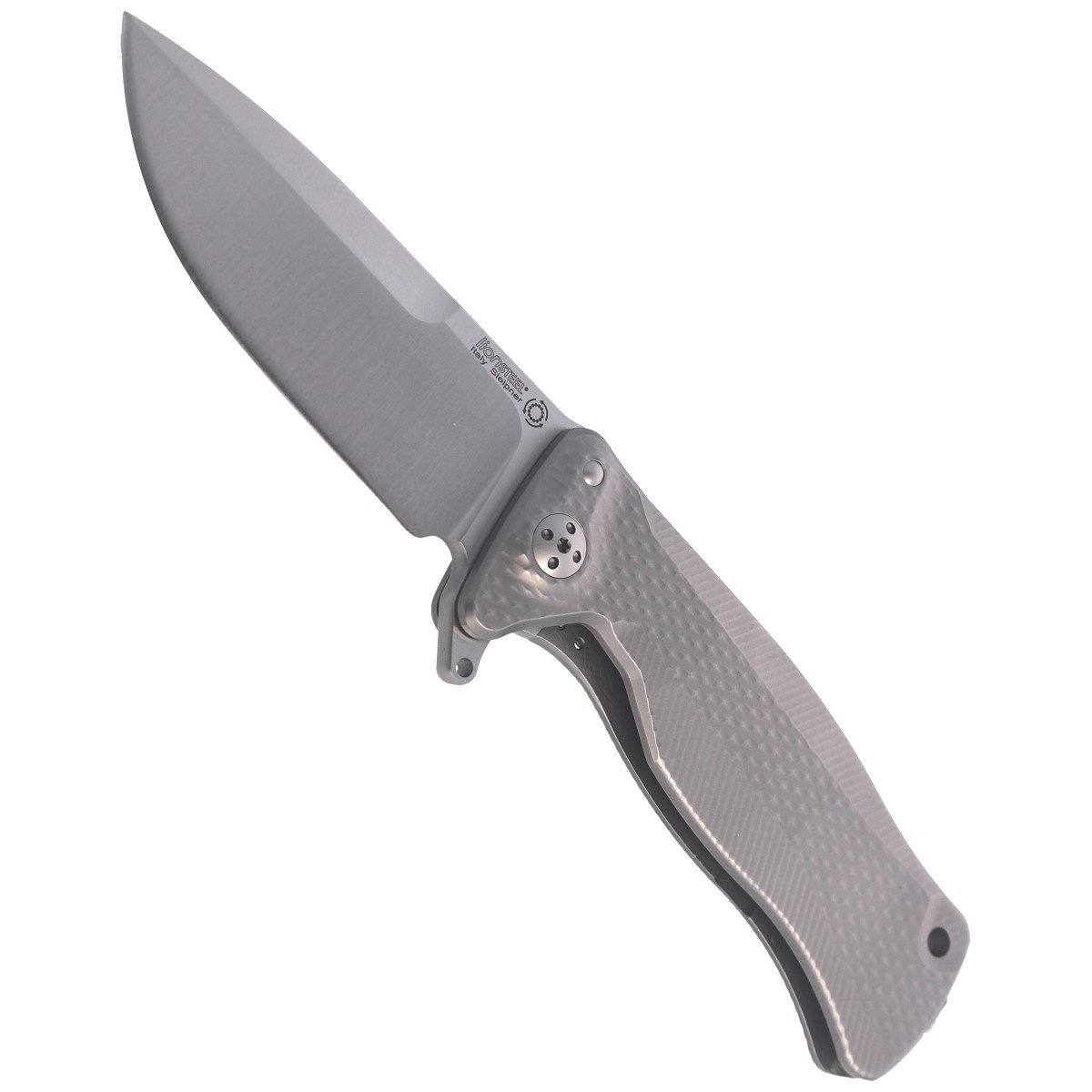 Nóż składany LionSteel SR11 Grey Titanium, Satin Sleipner by Molletta (SR11 G) 5 jpg