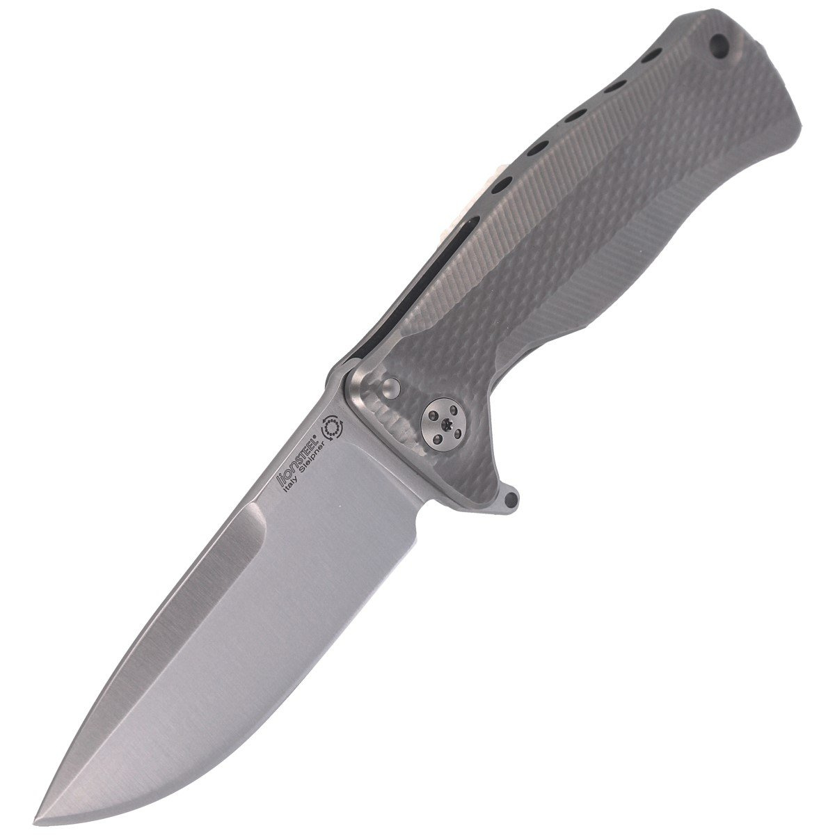 Nóż składany LionSteel SR11 Grey Titanium, Satin Sleipner by Molletta (SR11 G) 6 jpg