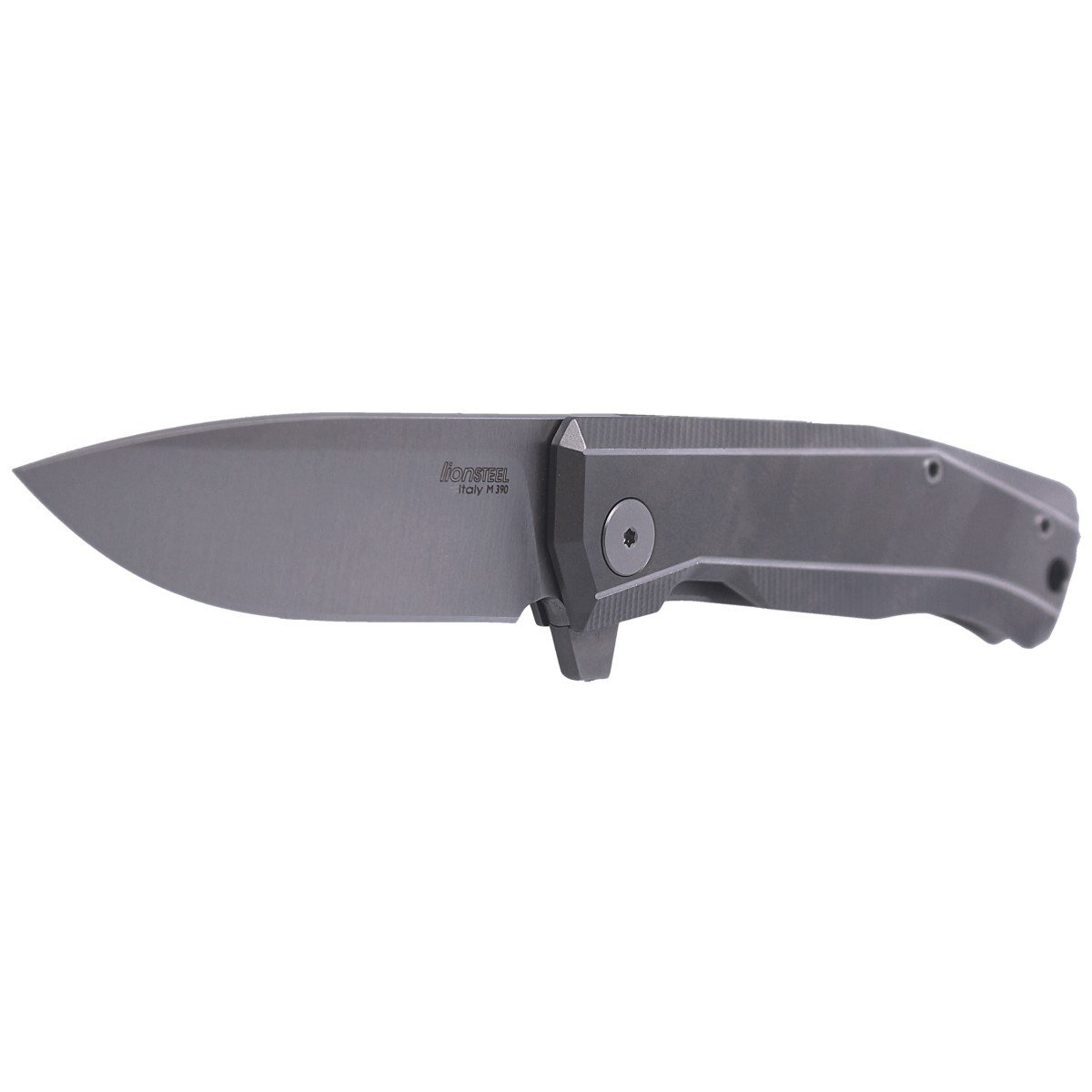 Nóż składany LionSteel Myto Grey Titanium, Satin M390 by Molletta (MT01 GY) 2 jpg