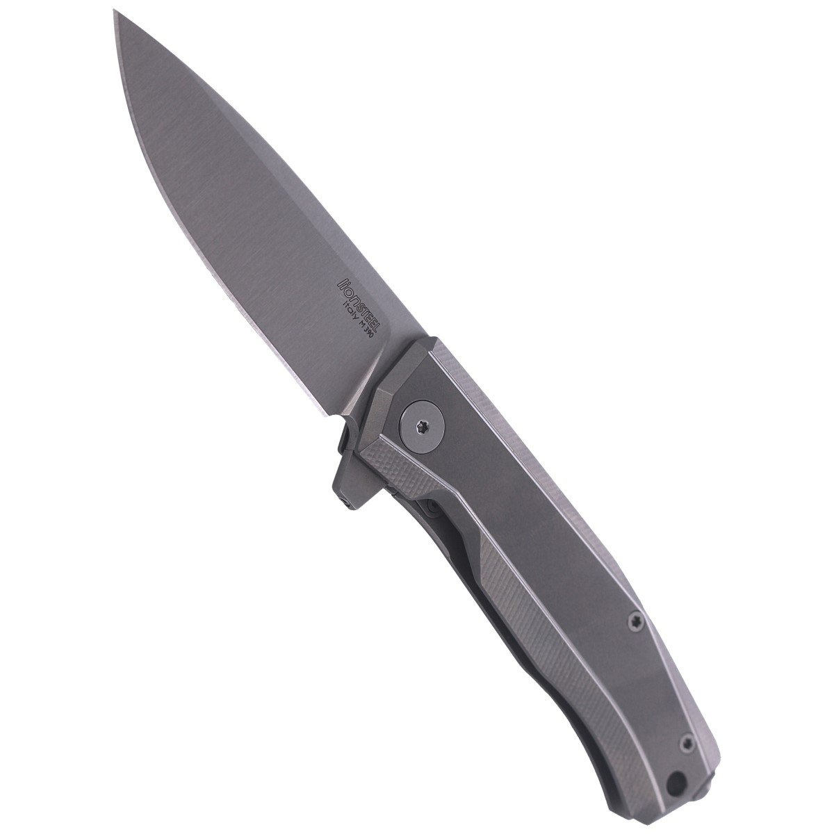 Nóż składany LionSteel Myto Grey Titanium, Satin M390 by Molletta (MT01 GY) 4 jpg