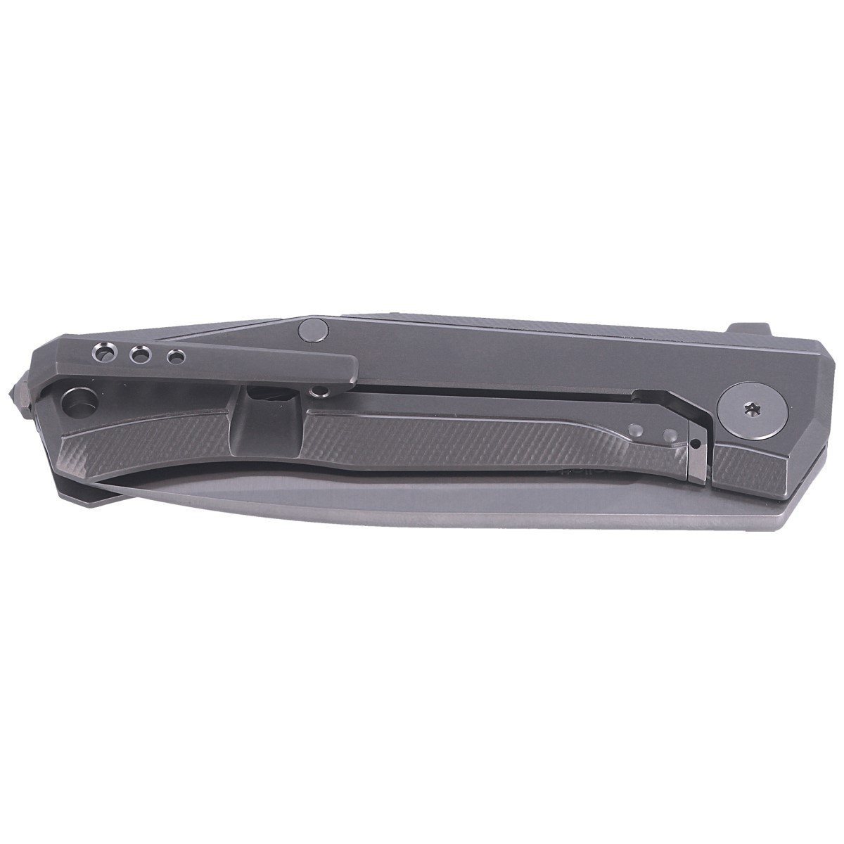 Nóż składany LionSteel Myto Grey Titanium, Satin M390 by Molletta (MT01 GY) 6 jpg
