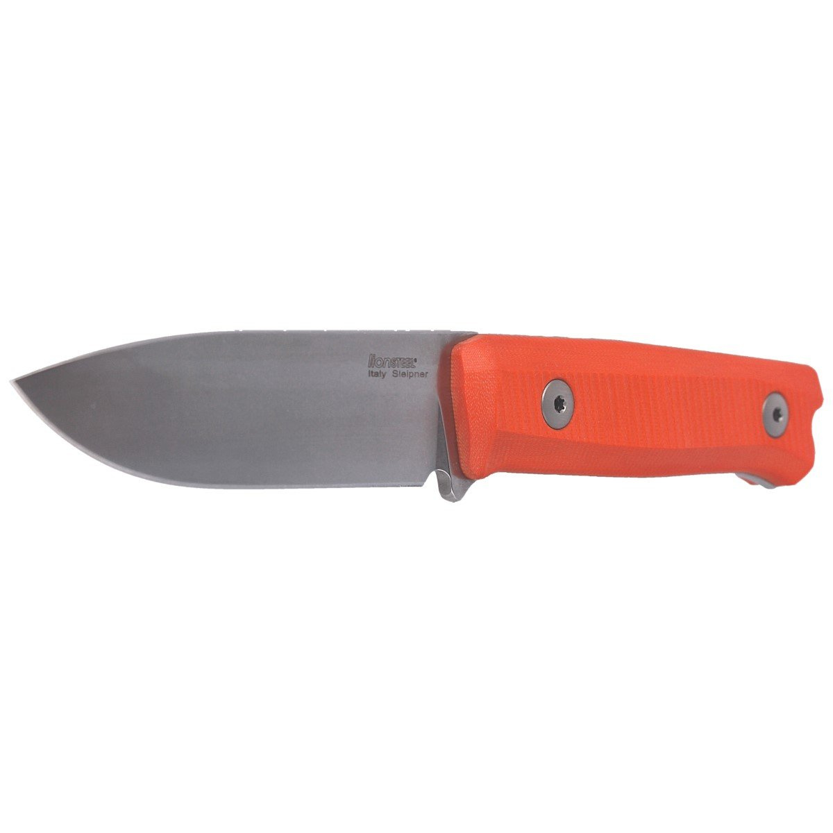 Nóż składany LionSteel Bushcraft G10 Orange, Stone Washed (B40 GOR) 2 jpg