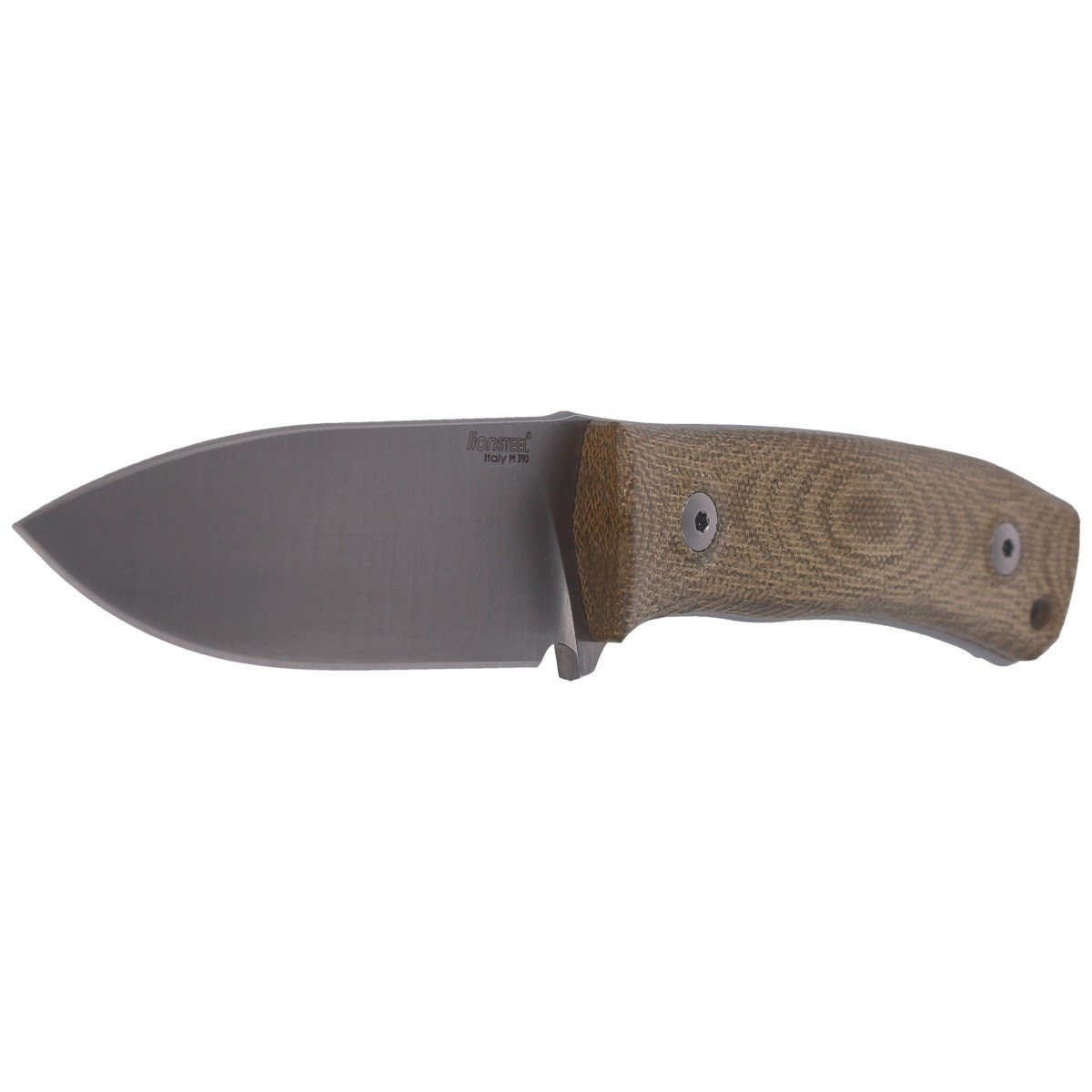 Nóż LionSteel Bushcraft Green Canvas, Satin M390 by Molletta (M4 CVG) 2 jpg