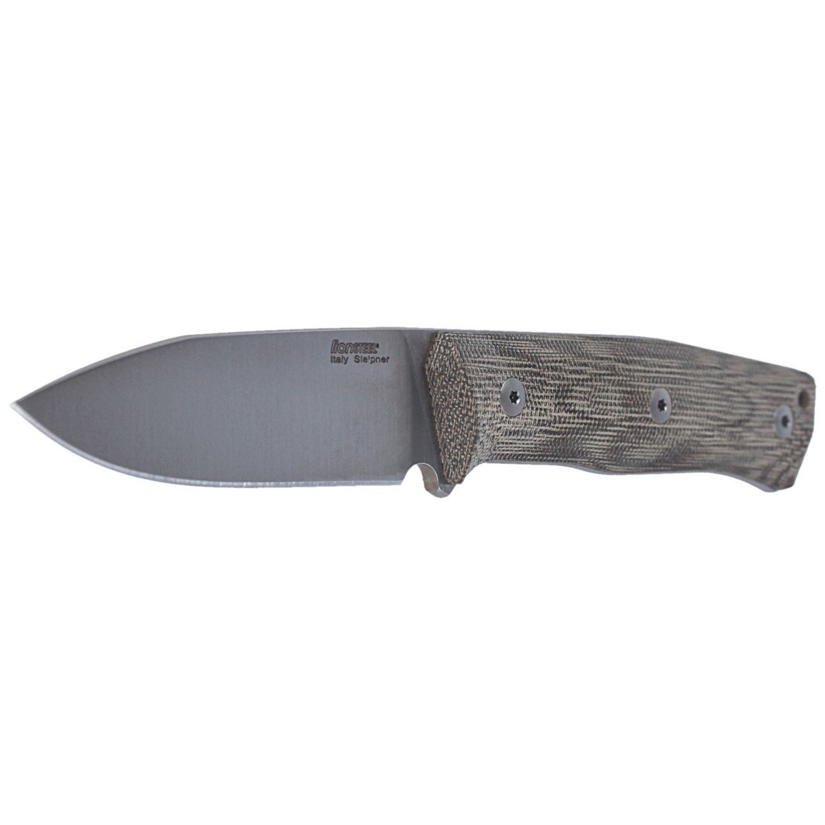 Nóż LionSteel Bushcraft Green Canvas, Satin Blade (B35 CVG) 2 jpg