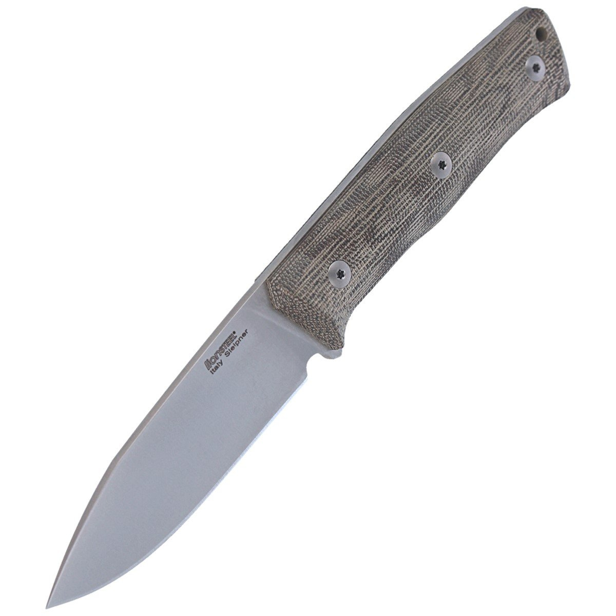 Nóż LionSteel Bushcraft Green Canvas, Satin Blade (B35 CVG) 6 jpg