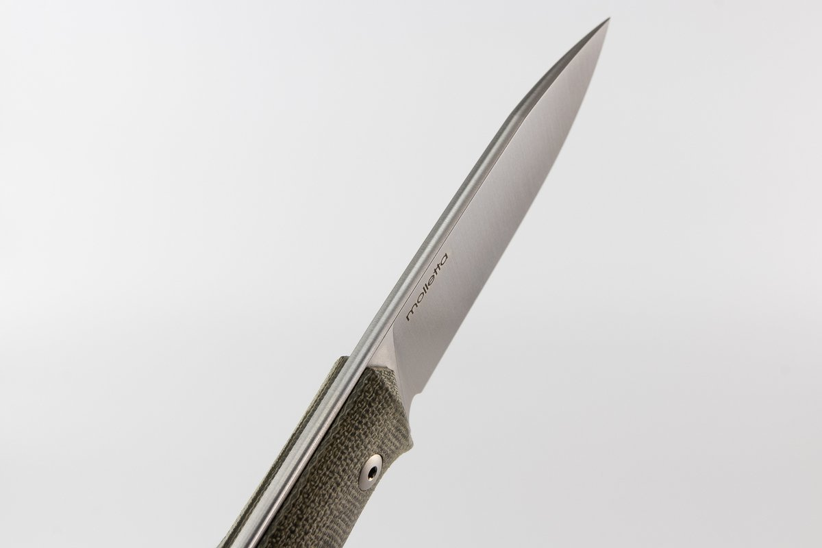 Nóż LionSteel Bushcraft Green Canvas, Satin Blade (B35 CVG) 7 jpg