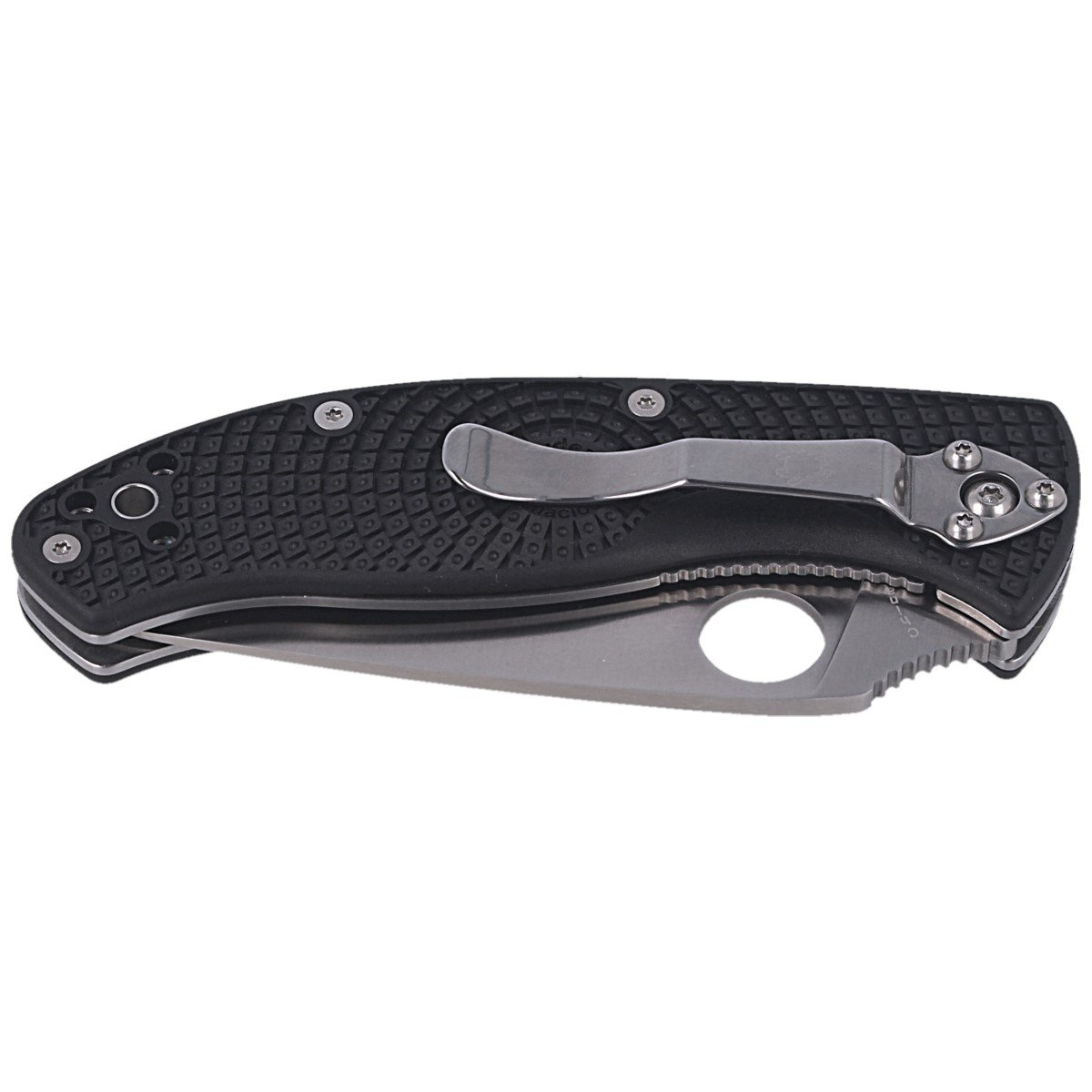 Nóż składany Spyderco Tenacious Lightweight Black FRN, Satin Spyder 8Cr13MoV by Eric Glesser (C122SBK) 6 jpg
