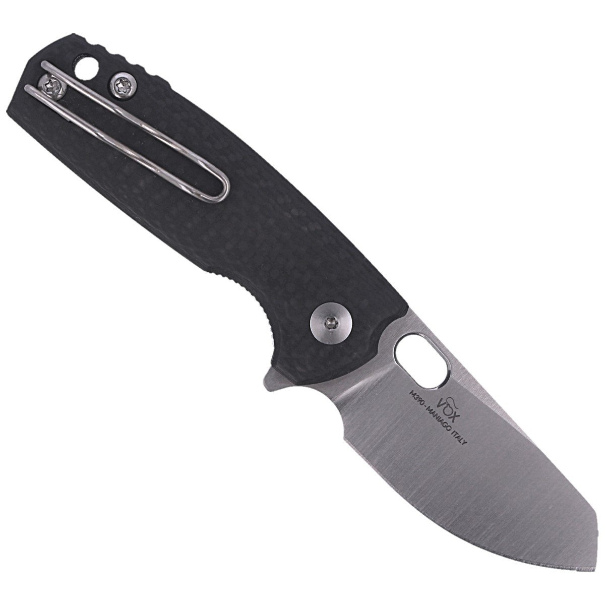 Nóż składany Fox Baby Core Carbon Fiber, Satin M390 by Jesper Voxnæs (FX-608 CF) 3 jpg