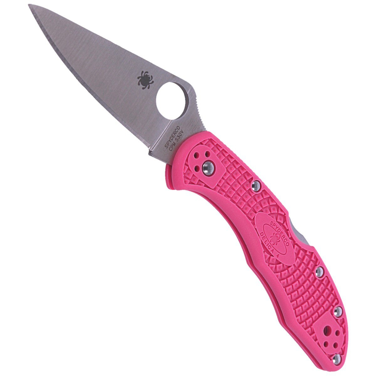 Nóż składany Spyderco Delica 4 FRN Pink, Plain CPMS30V (C11FPPNS30V) 4 jpg