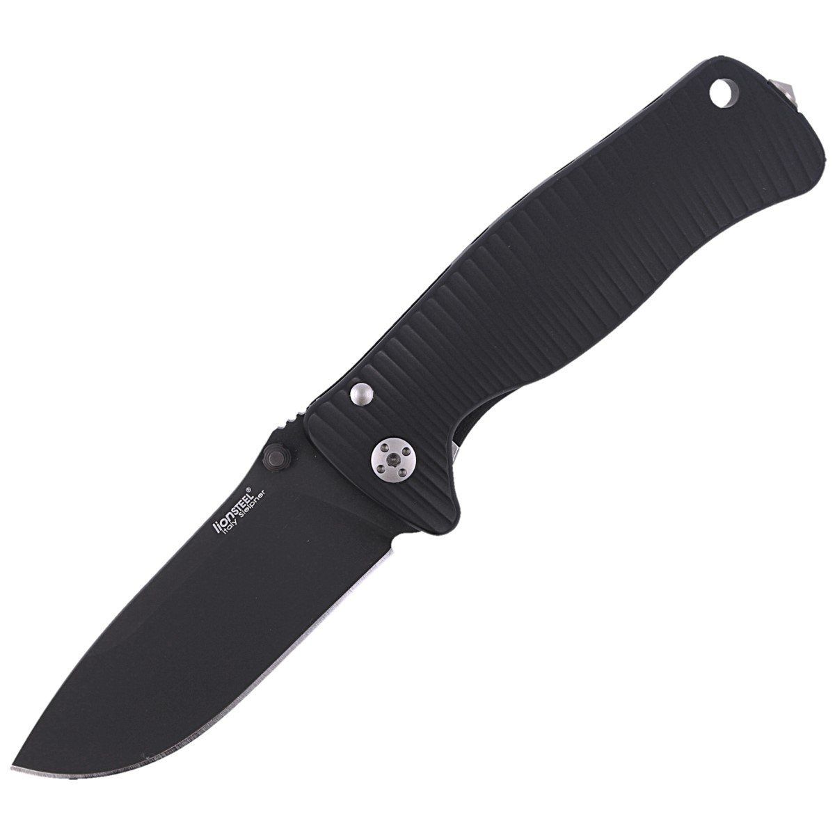 Nóż składany LionSteel SR2A Black Aluminum, Black Sleipner by Molletta (SR2A BB) 1 jpg