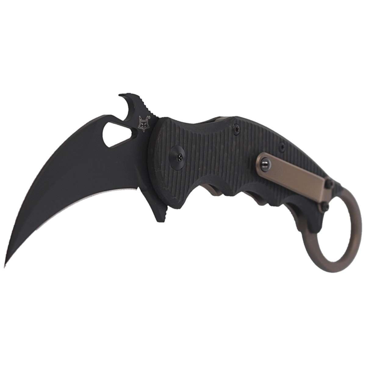 Nóż składany FOX Karambit Titanium Frame Lock / Carbon Fiber, Cerakote Black Elmax (FX-599TiC) 2 jpg