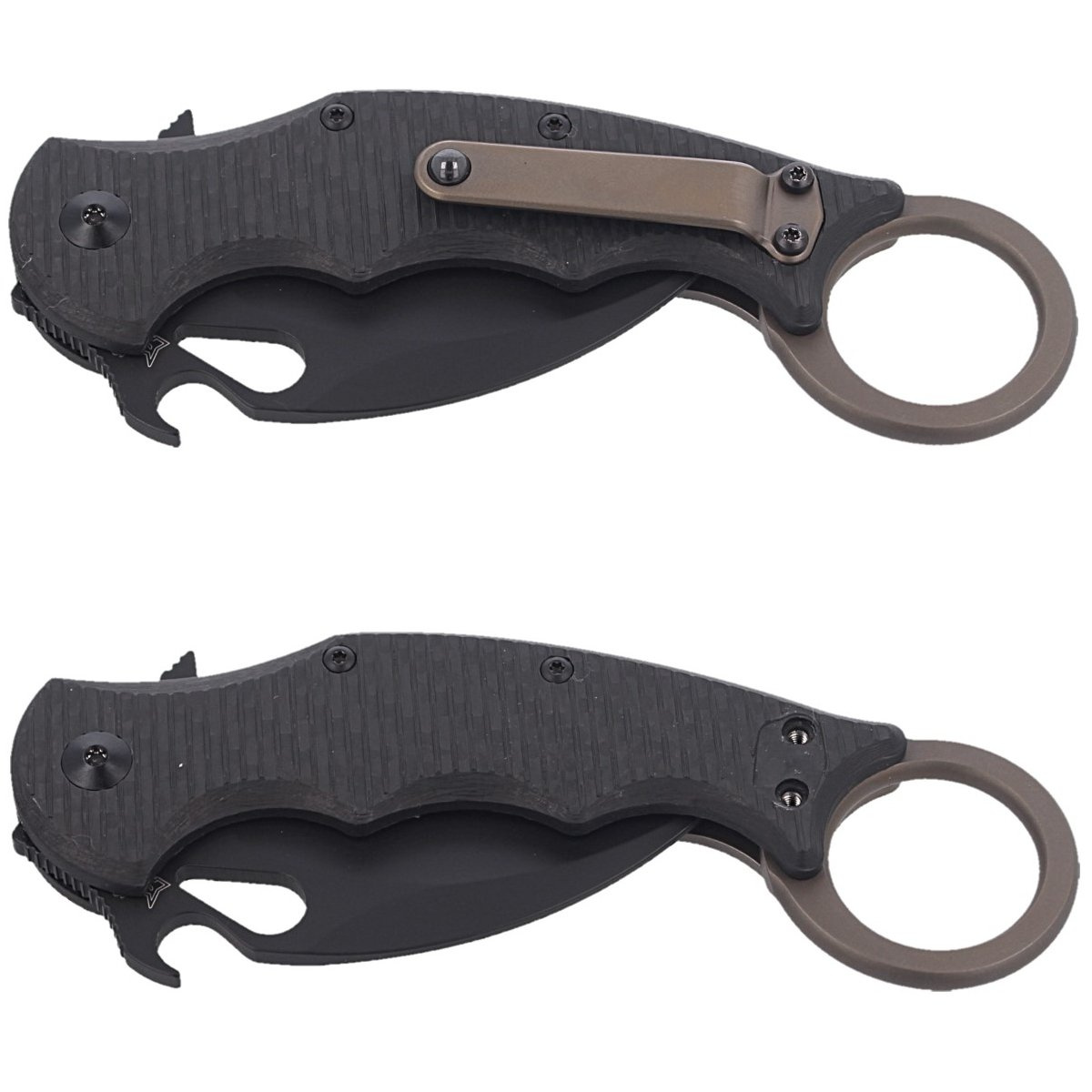 Nóż składany FOX Karambit Titanium Frame Lock / Carbon Fiber, Cerakote Black Elmax (FX-599TiC) 8 jpg