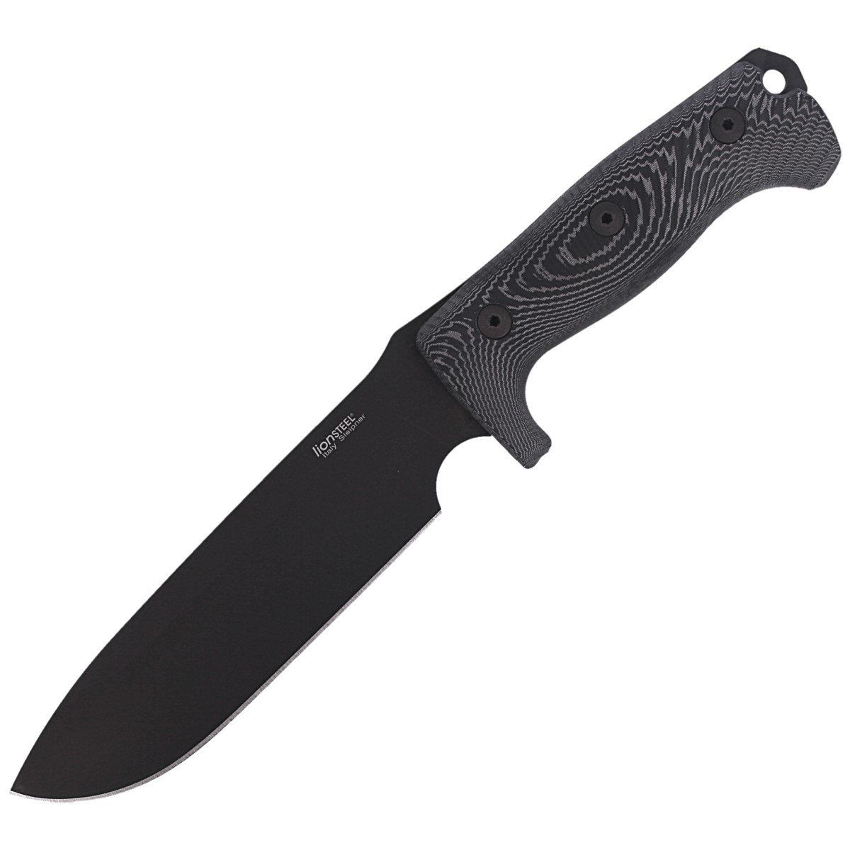 Nóż LionSteel Black Micarta, Black Blade (M7 MB) 1 jpg