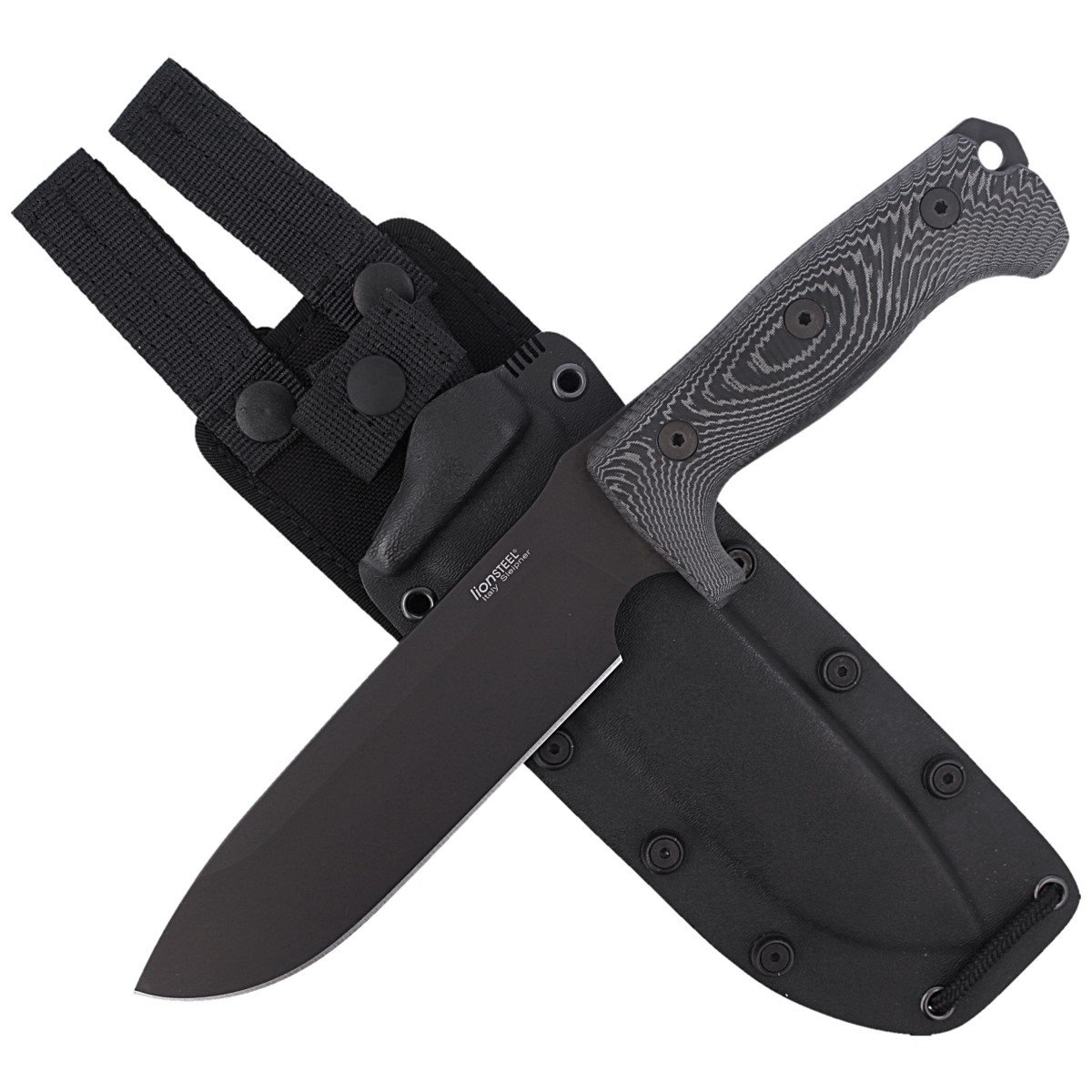 Nóż LionSteel Black Micarta, Black Blade (M7 MB) 7 jpg