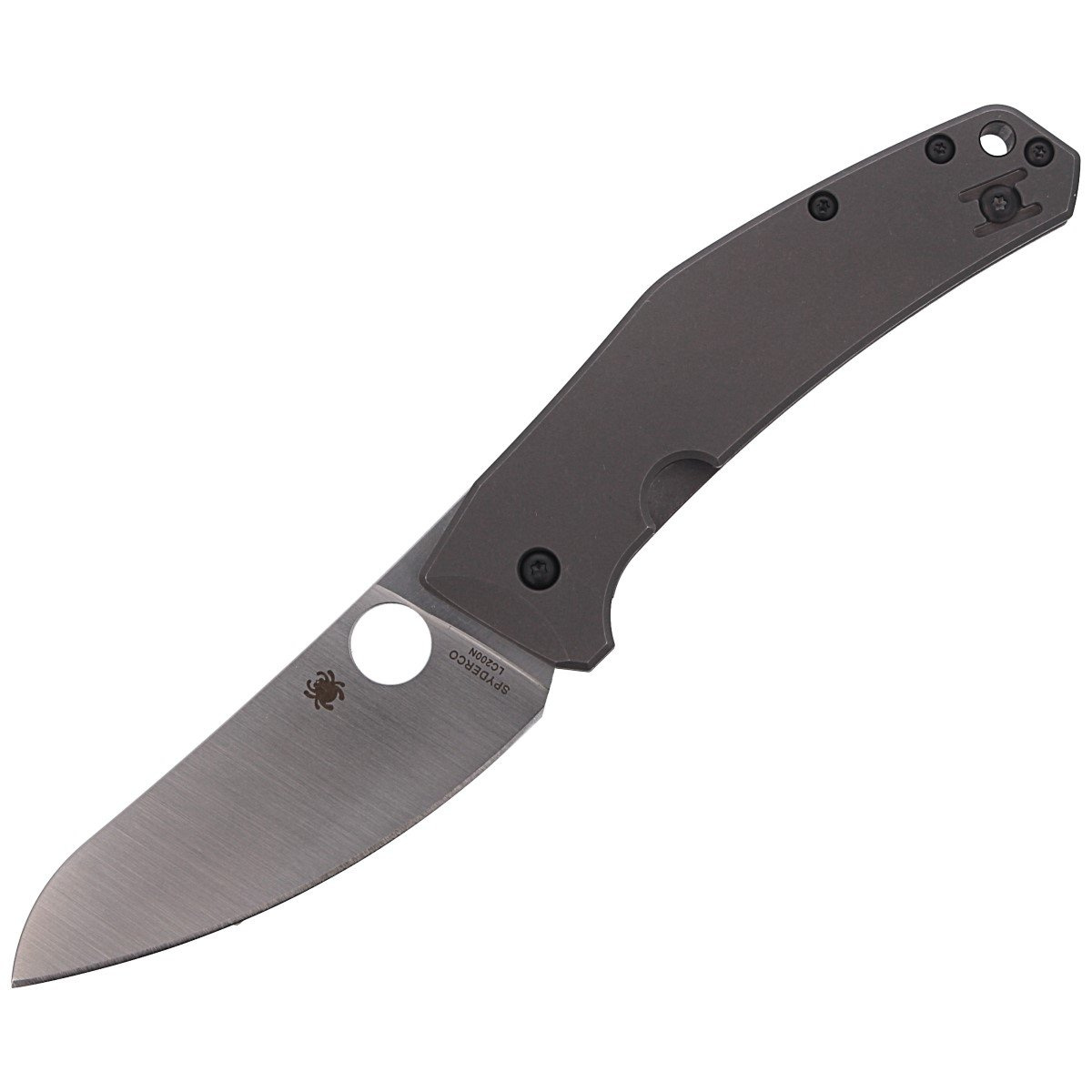 Nóż składany Spyderco SpydieChef Gray Titanium, Satin LC200N by Marcin Slysz (C211TIP) 1 jpg