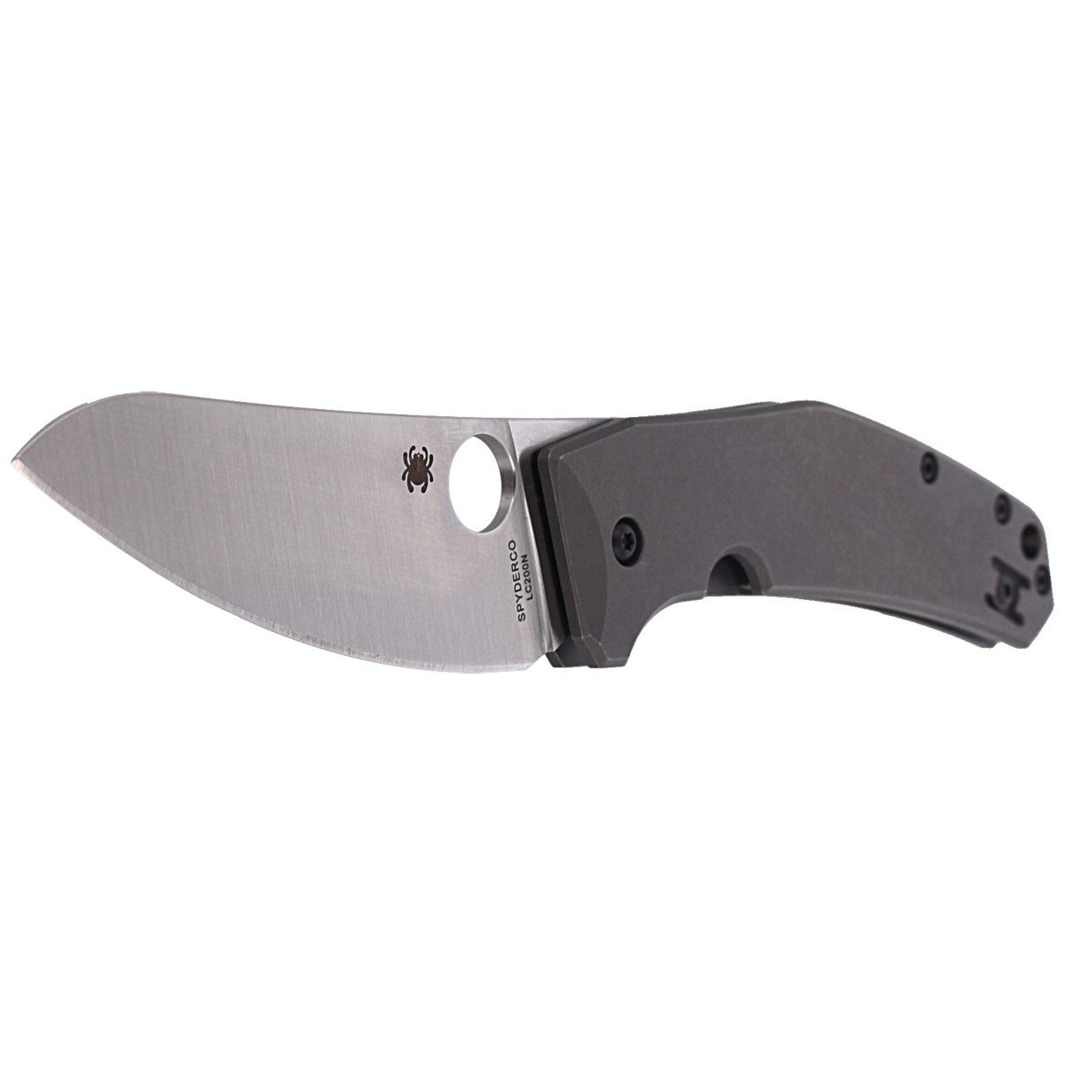 Nóż składany Spyderco SpydieChef Gray Titanium, Satin LC200N by Marcin Slysz (C211TIP) 2 jpg
