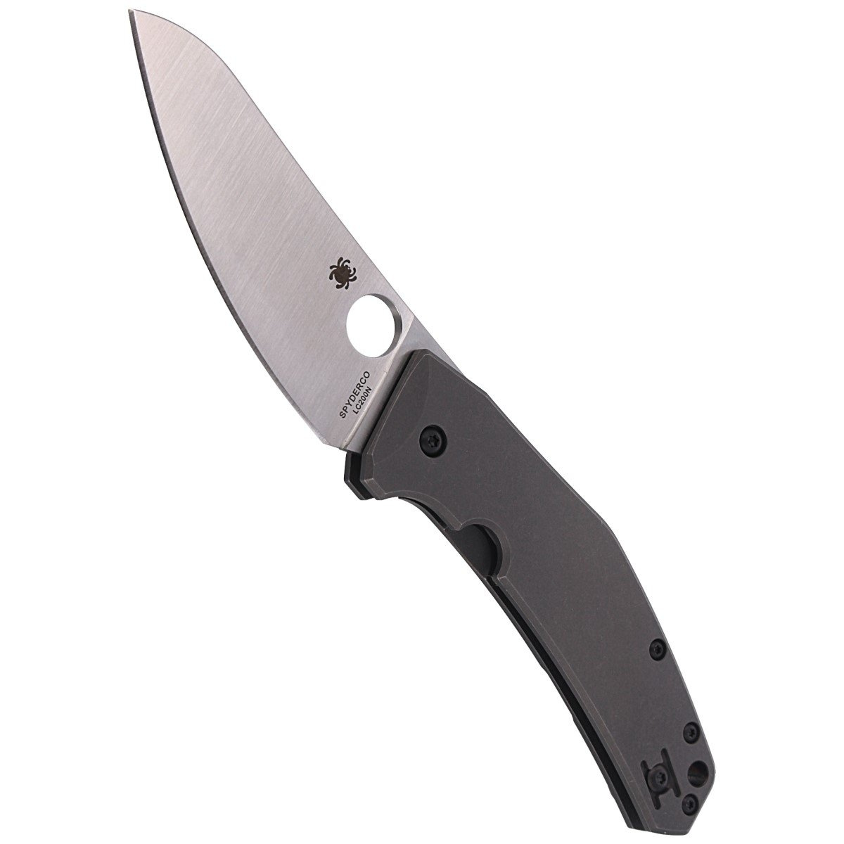 Nóż składany Spyderco SpydieChef Gray Titanium, Satin LC200N by Marcin Slysz (C211TIP) 4 jpg