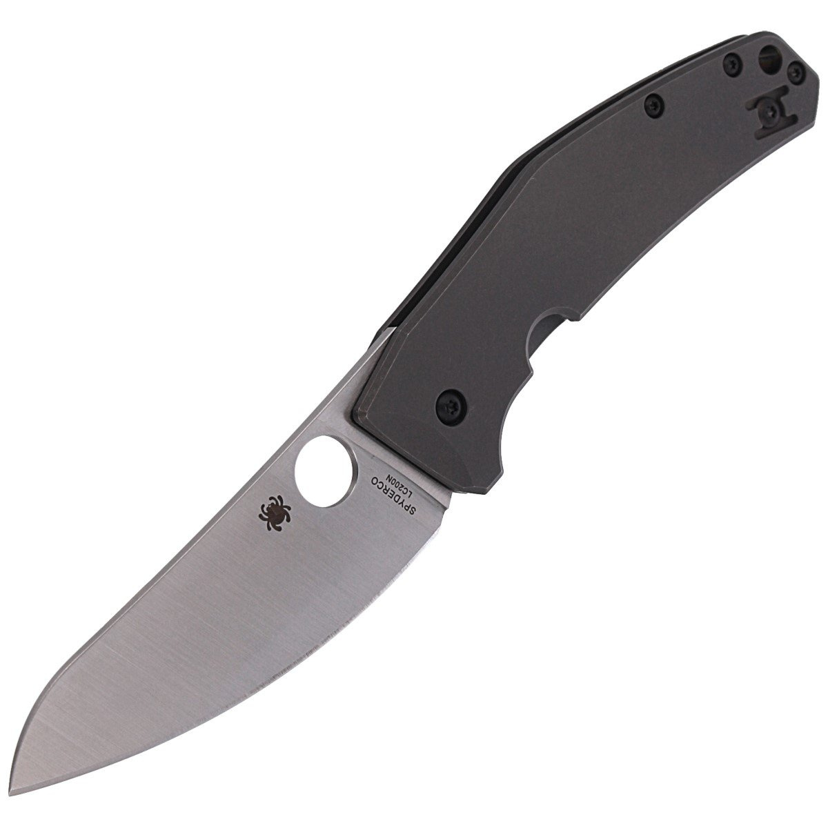 Nóż składany Spyderco SpydieChef Gray Titanium, Satin LC200N by Marcin Slysz (C211TIP) 6 jpg