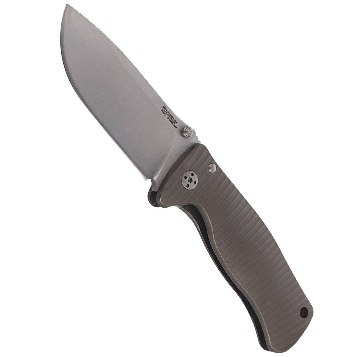 Nóż składany LionSteel SR2 Bronze Titanium, Satin Sleipner by Molletta (SR2 B) 5 jpg