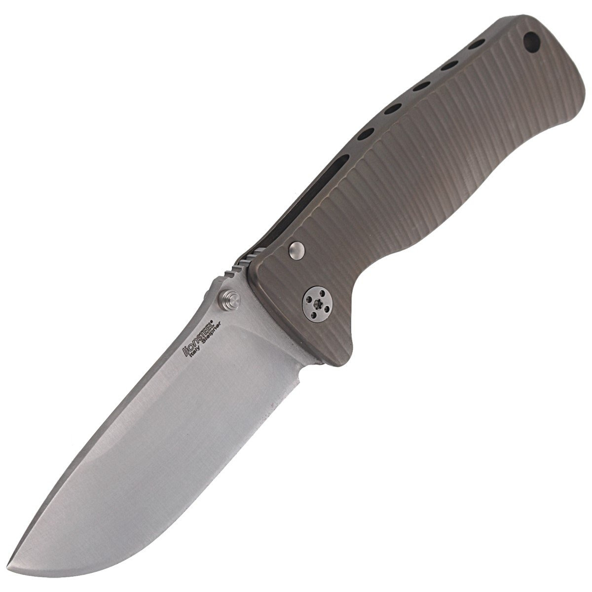 Nóż składany LionSteel SR2 Bronze Titanium, Satin Sleipner by Molletta (SR2 B) 7 jpg