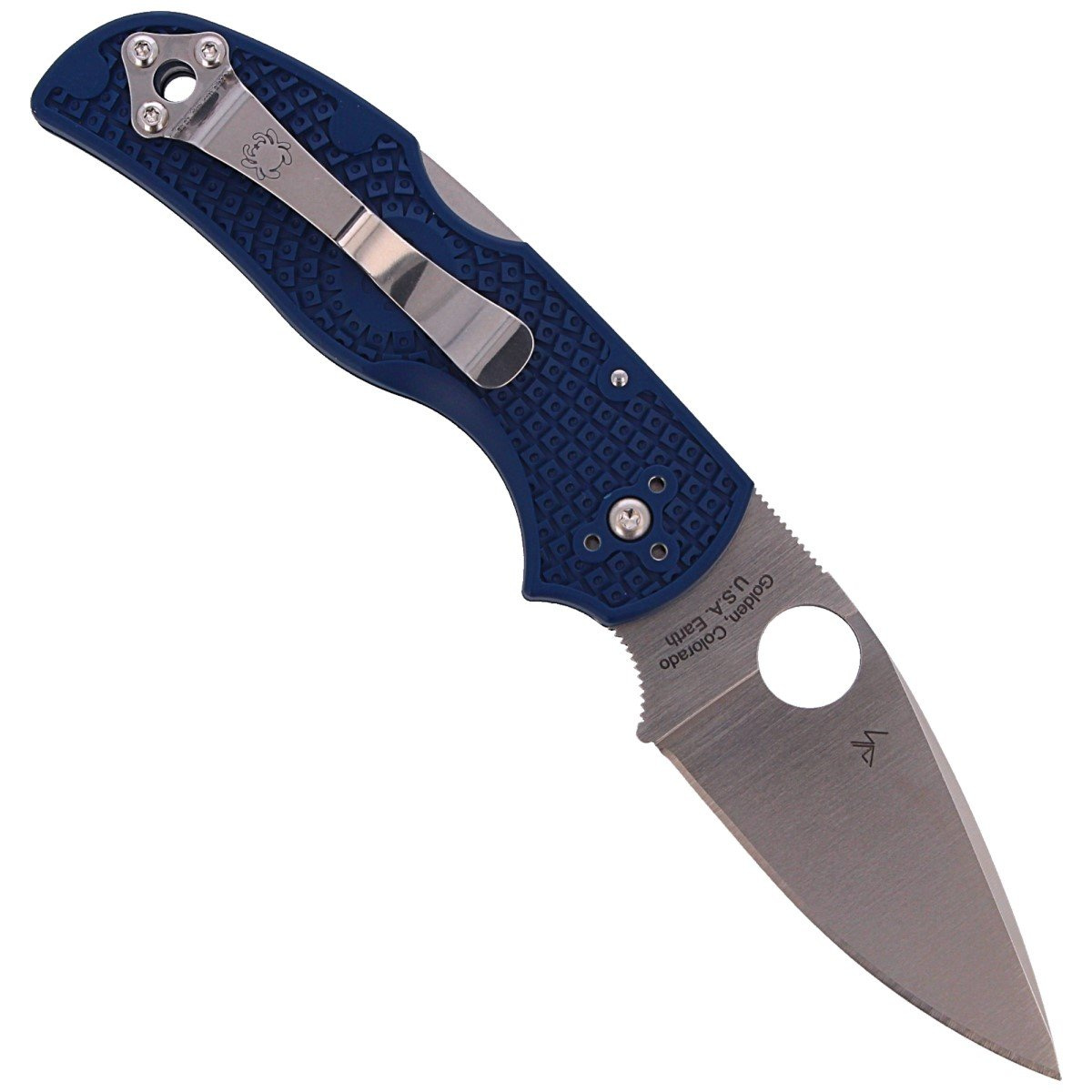 Nóż składany Spyderco Native 5 Dark Blue FRN, Satin CPM S110V by Sal Glesser (C41PDBL5) 3 jpg
