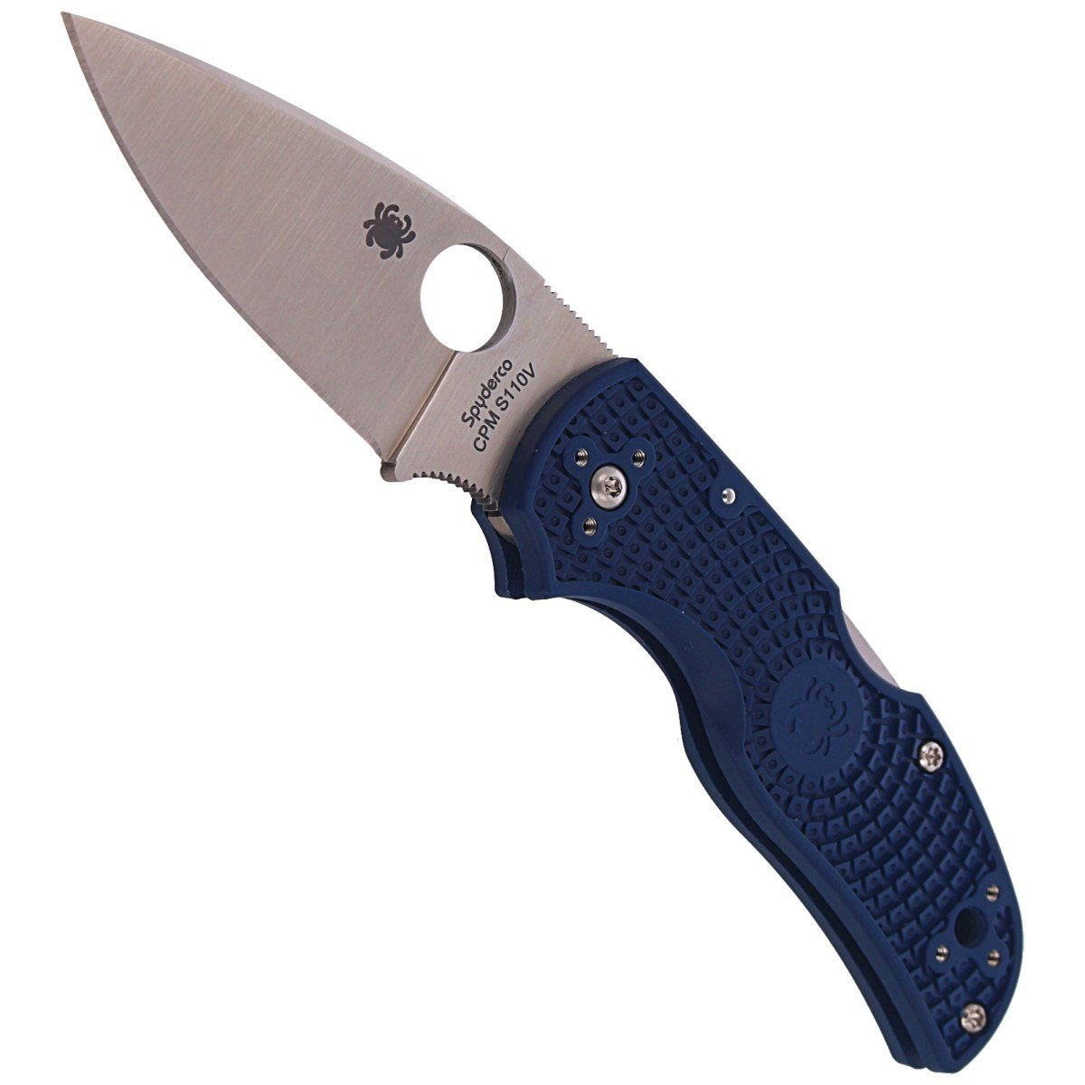 Nóż składany Spyderco Native 5 Dark Blue FRN, Satin CPM S110V by Sal Glesser (C41PDBL5) 4 jpg