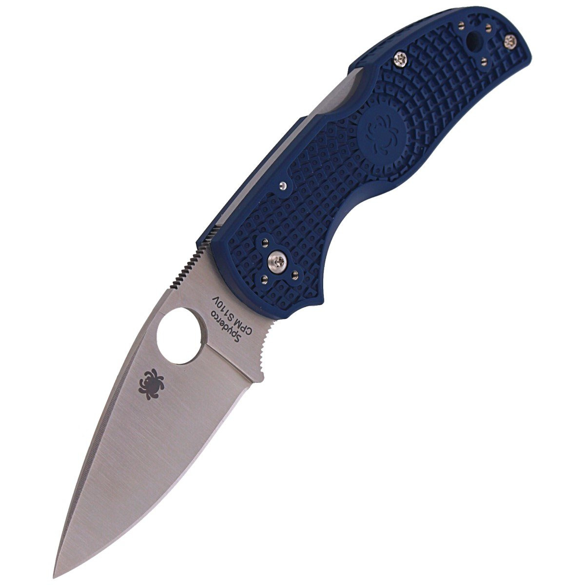 Nóż składany Spyderco Native 5 Dark Blue FRN, Satin CPM S110V by Sal Glesser (C41PDBL5) 6 jpg