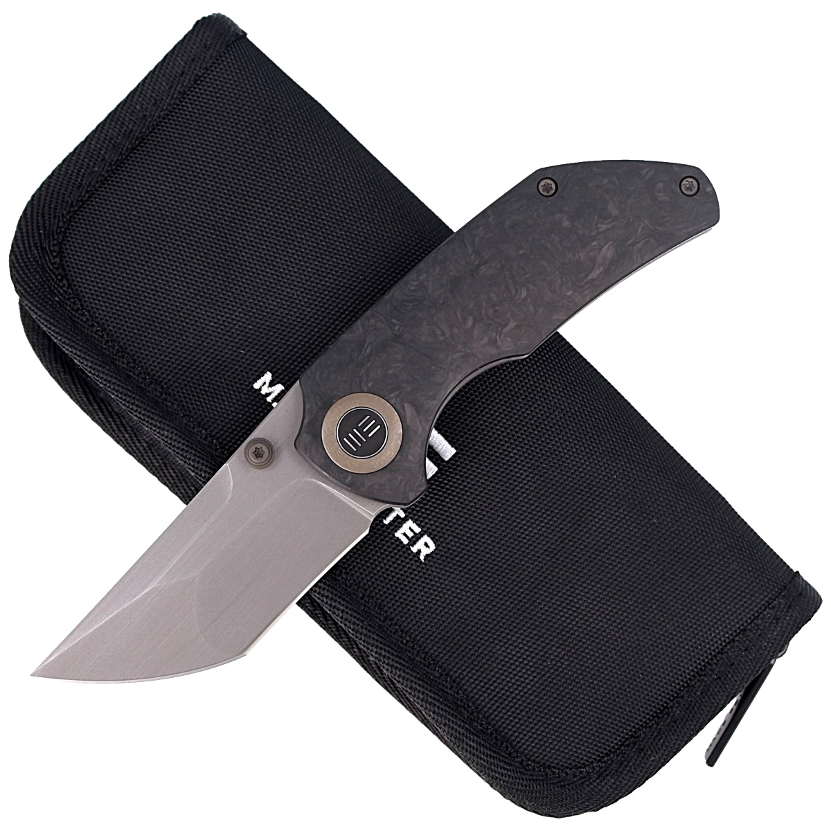 Nóż składany WE Knife Thug Marble Carbon Fiber, Gray Hand Rubbed 20CV by Matt Christensen (2103C) 2 jpg