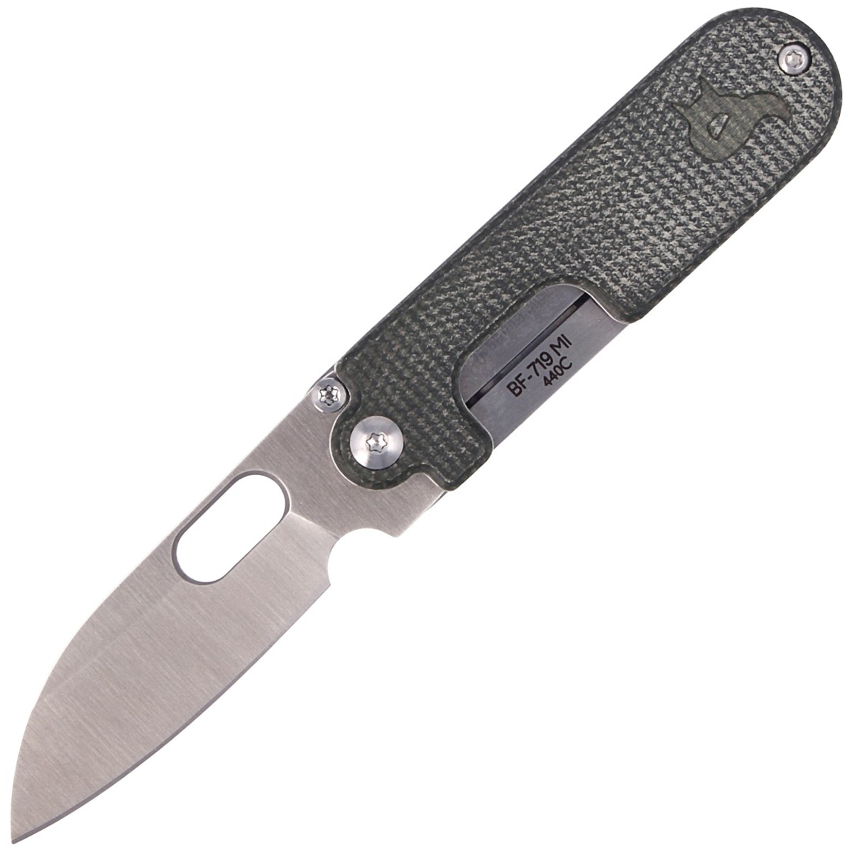Nóż składany BlackFox Bean Gen2 Green Micarta, Satin by Panchenko (BF-719 MI) 1 jpg