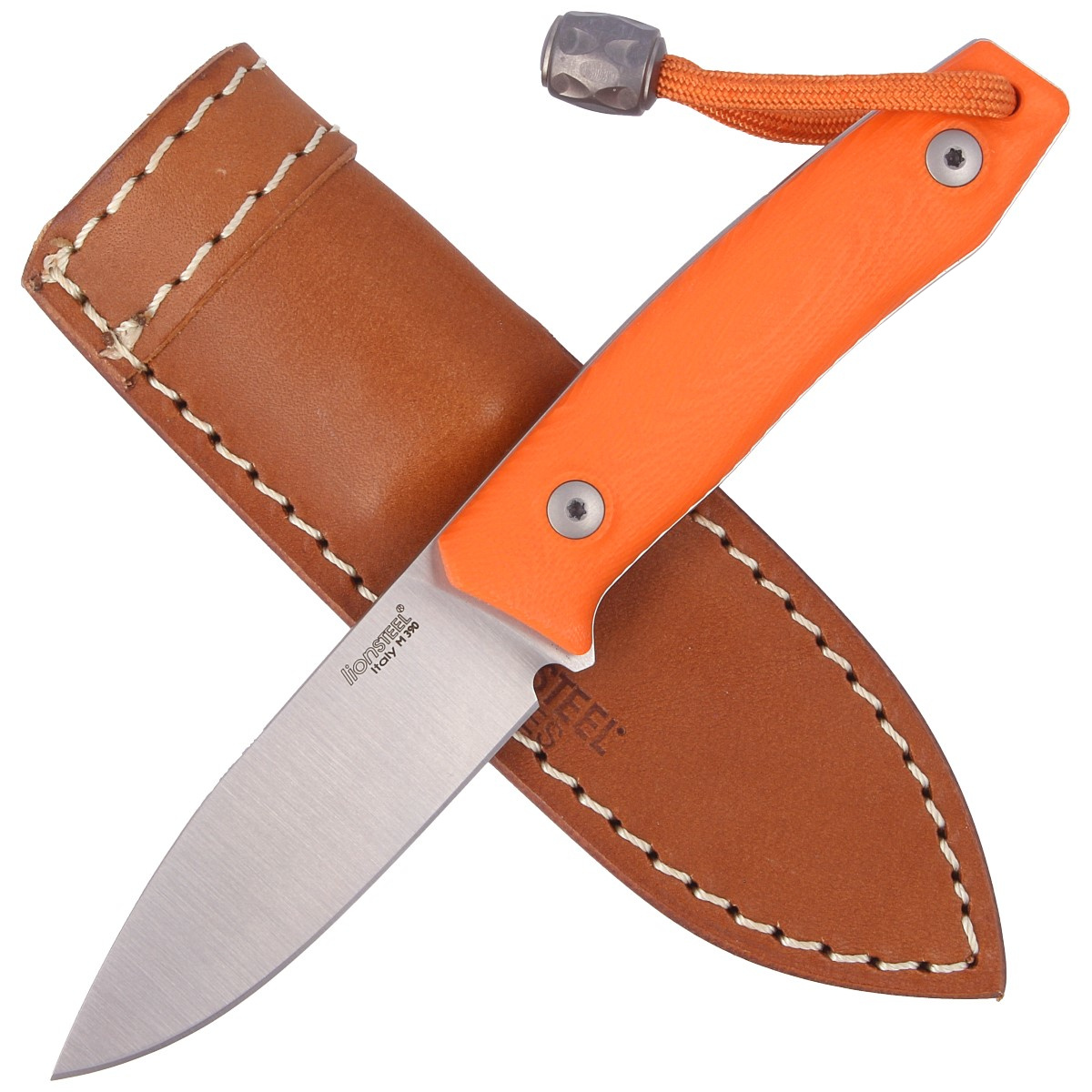 Nóż LionSteel Bushcraft Orange G10, Satin Blade (M1 GOR) 2 jpg