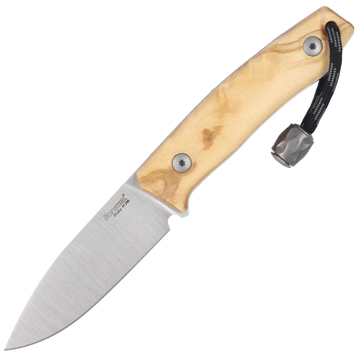 Nóż LionSteel Bushcraft Olive Wood, Satin Blade (M1 UL) 1 jpg