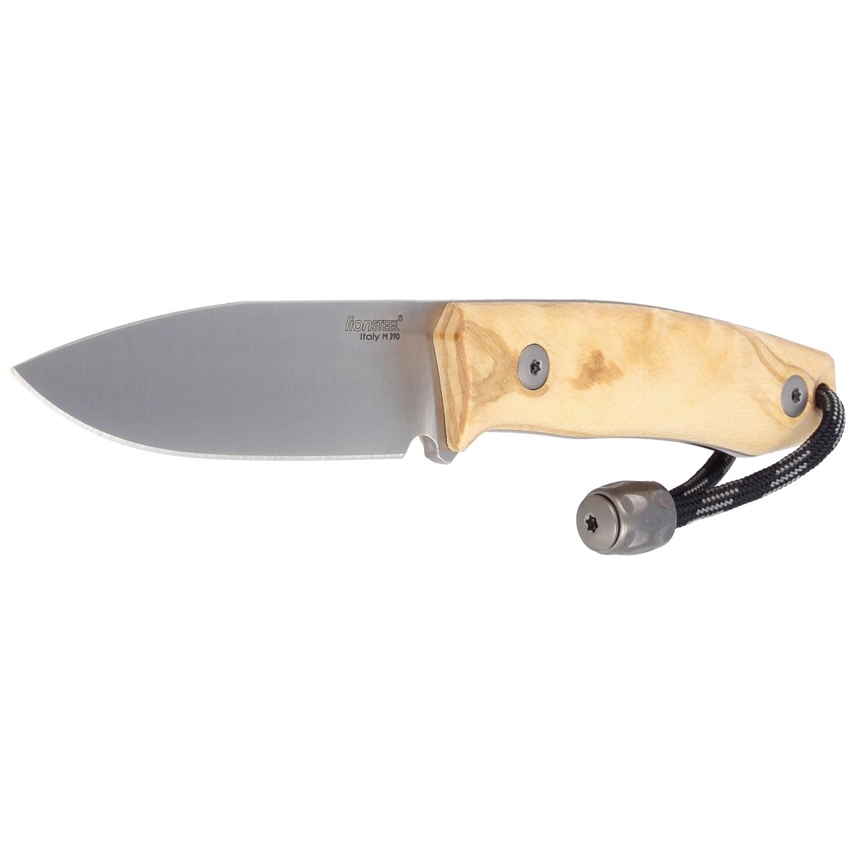 Nóż LionSteel Bushcraft Olive Wood, Satin Blade (M1 UL) 2 jpg