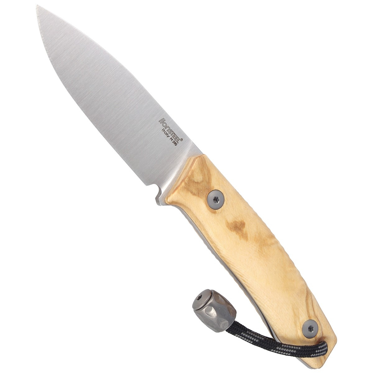 Nóż LionSteel Bushcraft Olive Wood, Satin Blade (M1 UL) 5 jpg