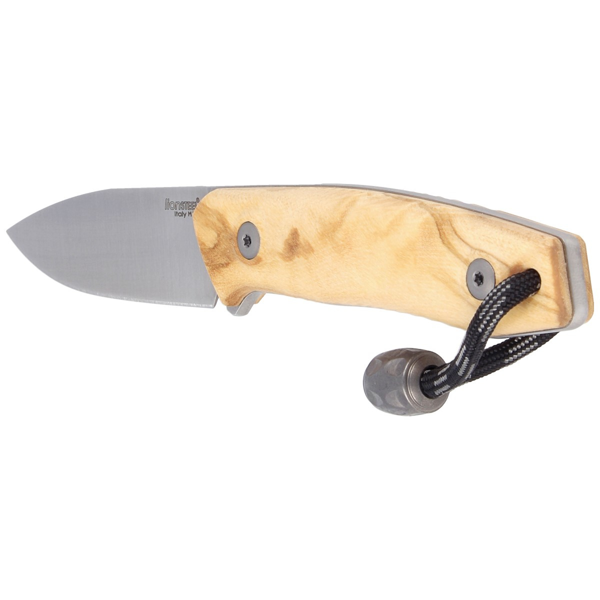Nóż LionSteel Bushcraft Olive Wood, Satin Blade (M1 UL) 6 jpg