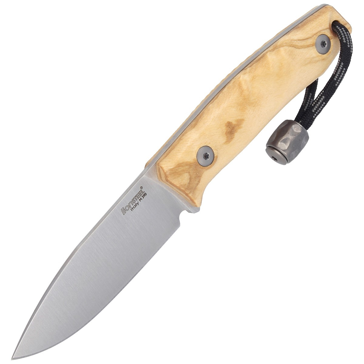 Nóż LionSteel Bushcraft Olive Wood, Satin Blade (M1 UL) 7 jpg