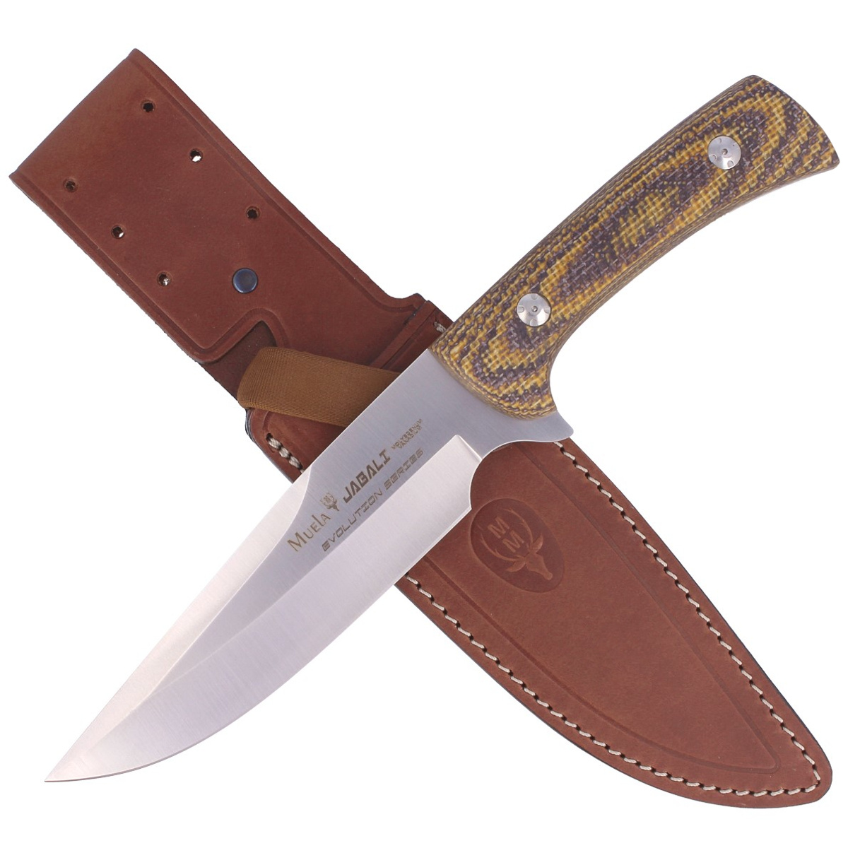 Nóż Muela Jabali Brown Micarta, Satin 170mm (JABALI-17G) 2 jpg