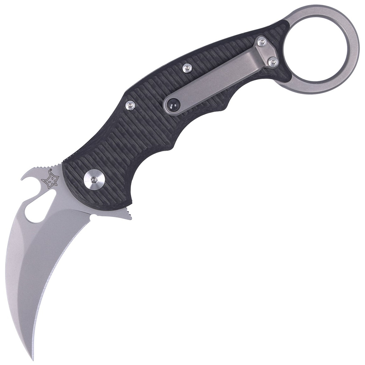 Nóż składany FOX Karambit Titanium / Carbon Fiber, Bead Blasted Elmax (FX-599TiCS) 1 jpg