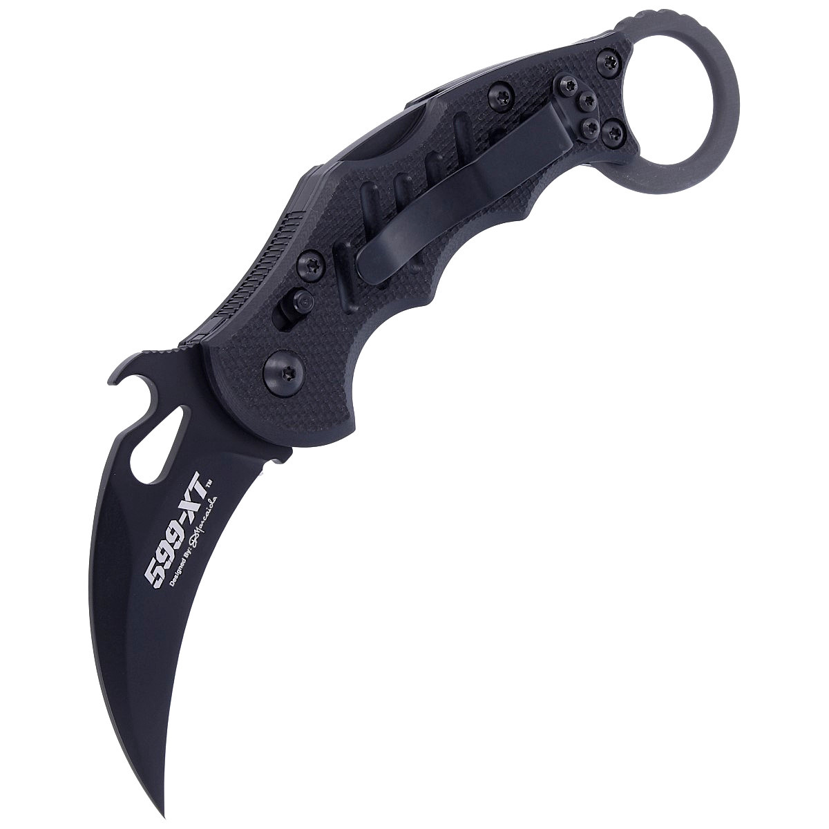 Nóż składany FOX Folding Karambit Emerson Opener G10 Black (FX-599 XT) 6 jpg