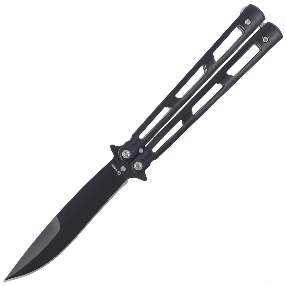 Nóż motylek Martinez Albainox Balisong Black Steel, Black Blade (02141) 1 jpg