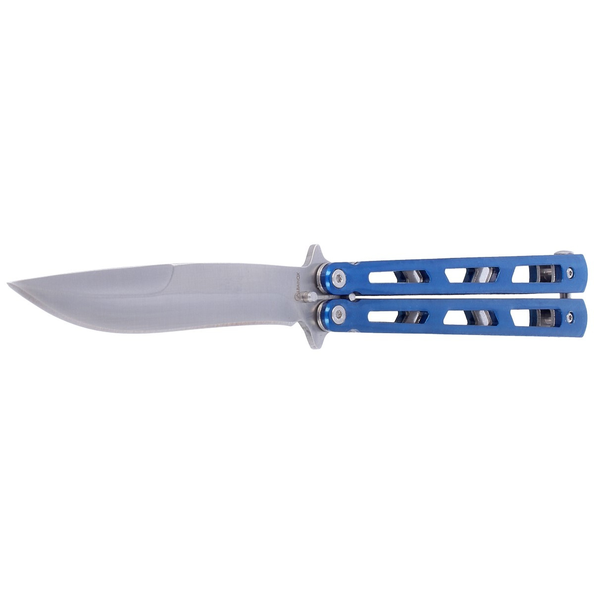Nóż składany motylek Martinez Albainox Balisong Blue Steel, Satin Finish (02143) 2 jpg