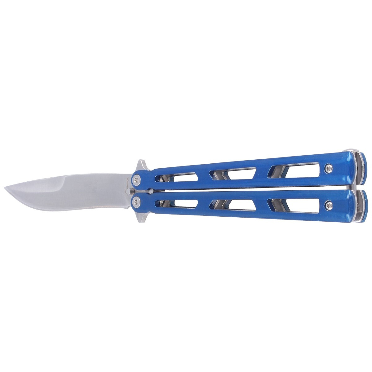 Nóż składany motylek Martinez Albainox Balisong Blue Steel, Satin Finish (02143) 5 jpg