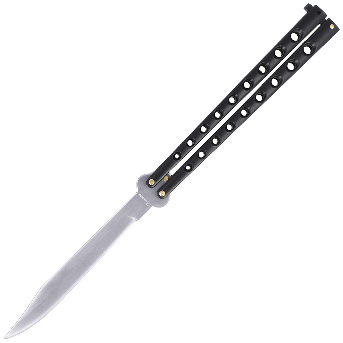 Nóż składany motylek Martinez Albainox Big Balisong Black, Mirror Finish (02052-N) 1 jpg