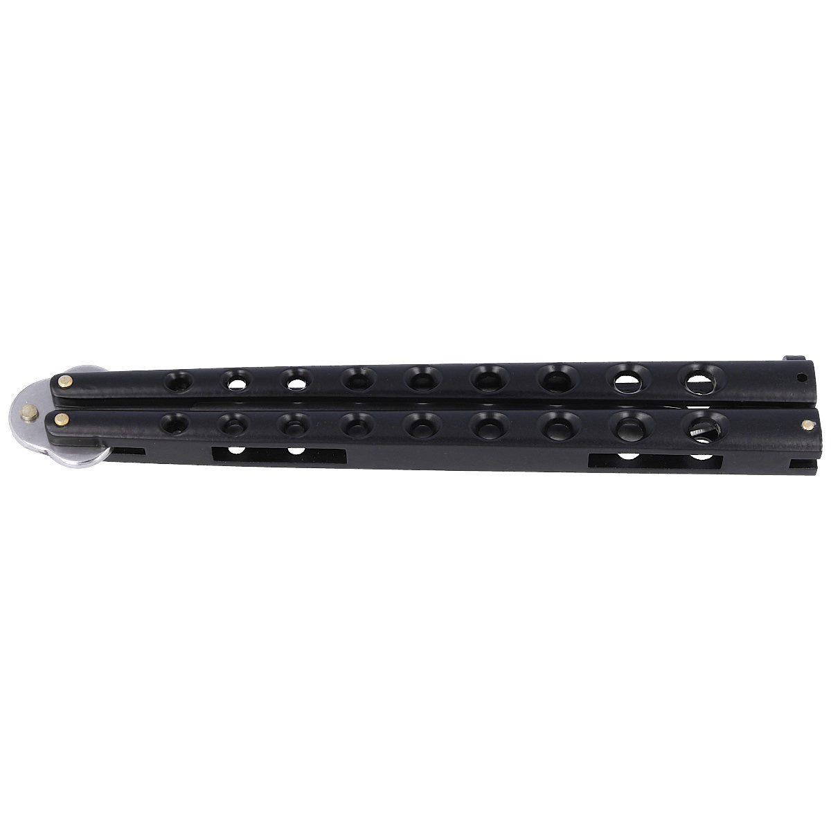 Nóż składany motylek Martinez Albainox Big Balisong Black, Mirror Finish (02052-N) 7 jpg