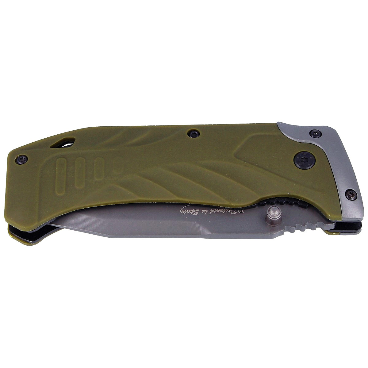 Nóż składany K25 Tactical Green Steel, Titanium Coated (19660) 8 jpg