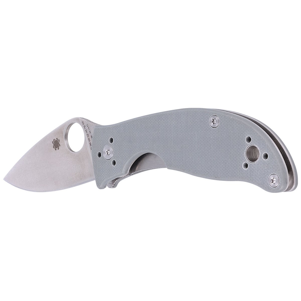 Nóż składany Spyderco Alcyone G-10 Grey, CTS BD1N Plain (C222GPGY) 5 jpg